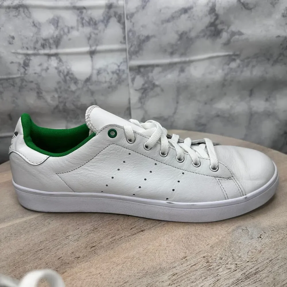 Adidas Stan Smith Men’s 11 White Green Leather Sneakers Classic Clean EVV 791002 - Picture 7 of 12